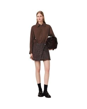 Maje 2-In-1 Mini Dress - Brown
