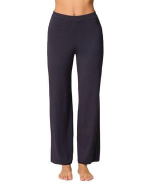Simone Perele Aurore Straight Leg Pajama Pants - Blue