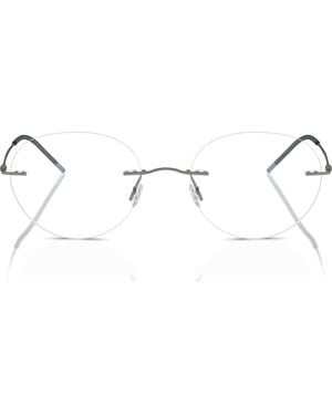 ARMANI EXCHANGE 52Mm Phantos Optical Glasses - Metallic