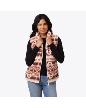 Mobile Warming Upland Printed Heated High-Pile Fleece Vest - Multicolor