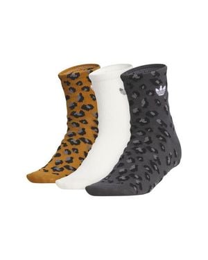 adidas Originals Assorted 3-Pack Crew Socks - Black
