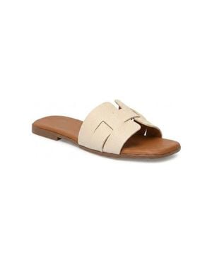Menina Step Lucila Flat Sandal - White