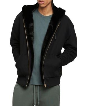 Moose Knuckles Linden Bunny Jacket With Removable Faux Fur Lining - Black