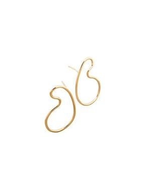 Pieretti Naty Sculptural Curves Drop Earring - White