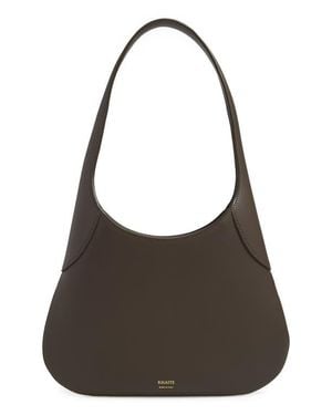 KHAITE Small Joan Leather Hobo Bag - Brown