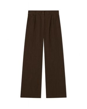 VIR VITA Marina Linen Trouser - Brown