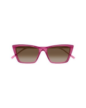 Saint Laurent 54Mm Polarized Cat Eye Sunglasses - Pink