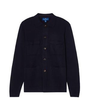 Robert Talbott Landon Sweater Jacket - Blue