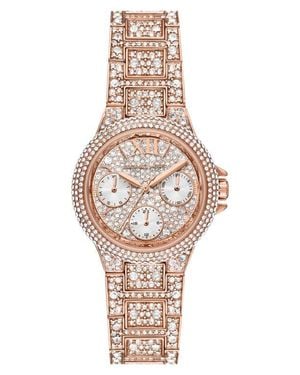 Michael Kors Camille Multifunction Rose Goldtone Stainless Steel Pavé Watch - Multicolor