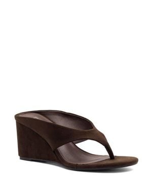 Therapy Australia Sera Round Toe Wedge Thong Heel - Brown