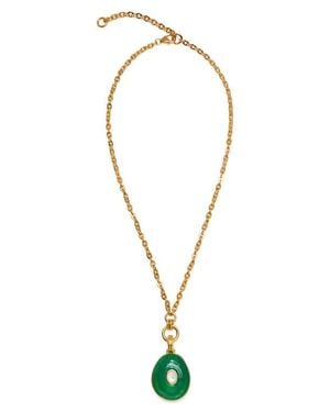 Lizzie Fortunato Glass Drift Pendant Necklace - Blue