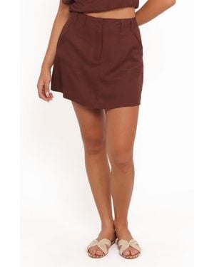 Petal & Pup Shaw Patch Pocket Miniskort - Red
