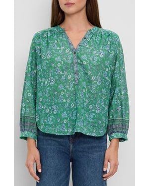 Michael Stars Katarina Print Top - Green