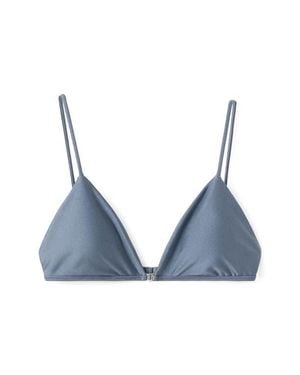 Mango Triangle Bikini Top - Blue