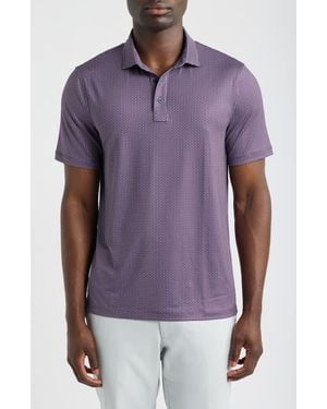 G/FORE Mod Geo Tech Jersey Performance Polo - Purple