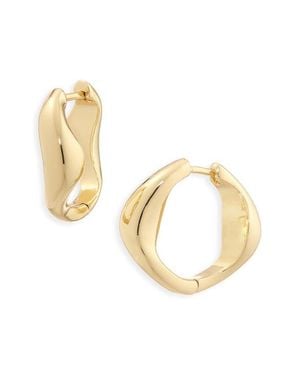 Madewell Twisted Hoop Earrings - Metallic