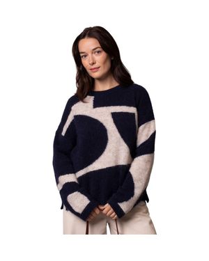 Celtic & Co. Abstract Geo Sweater - Blue