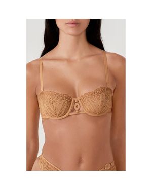 Etam Virtuose N°9 Balconnet Underwire Bra - Brown