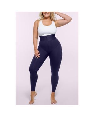 Shapellx Bare Essentials Airslim High-Waisted Full-Length Shaping Leggings - Blue