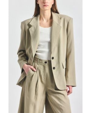 10 Crosby Derek Lam Poppy Relaxed Blazer - Natural