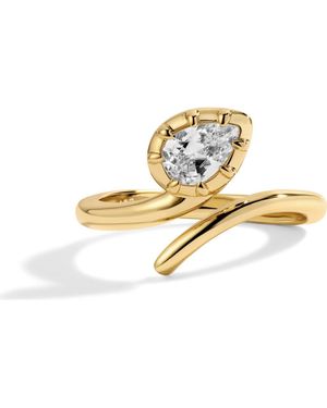 Lili Claspe Drew Bypass Ring - Metallic