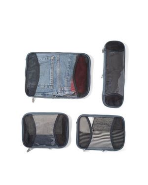 Baggallini Compression Packing Cube 4 Piece Set - Gray