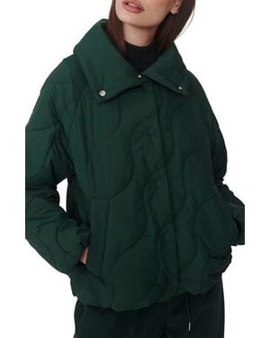 Varley Fabia Quilted Jacket - Green