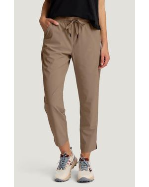 Free Fly Breeze Drift Drawstring Crop Pants - Natural