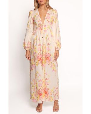 Petal & Pup Celestine Floral Long Sleeve Cotton Jumpsuit - Multicolor