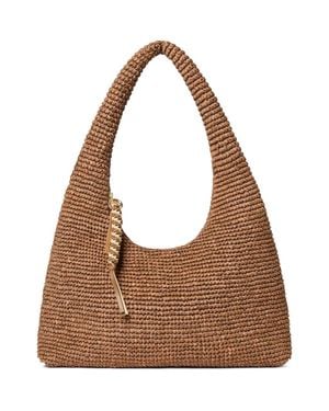 Loeffler Randall Willow Woven Raffia Hobo Bag - Brown