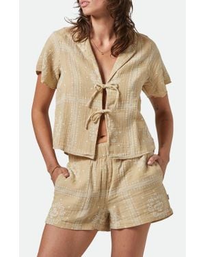 Brixton Wandering Tie Top - Natural