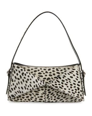 Coperni Belt Genuine Calf Hair Baguette Bag - Metallic