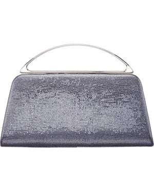 Nina Genesis Faux Leather Clutch - Gray