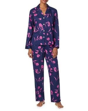 Ralph Lauren Print Cotton Blend Pajamas - Blue