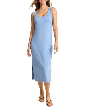 Tommy Bahama Drapey Ponte Midi Dress - Blue