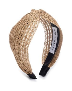 Eugenia Kim Rosanna Metallic Woven Headband - Natural