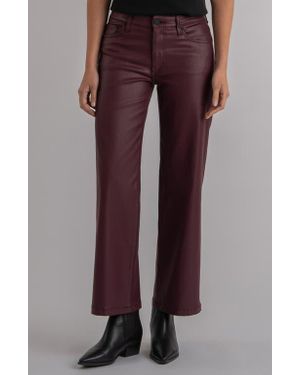 Kut From The Kloth Coated Ankle Wide Leg Jeans - Purple