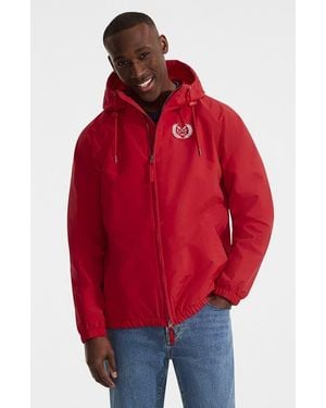 Lands' End Squall Varsity Jacket - Red
