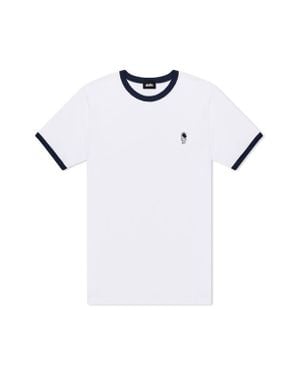 Alix Astronaut Jersey Ringer Tee - White