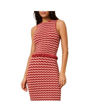 Solid & Striped The Diana Wavy Stripe Sleeveless Top - Red