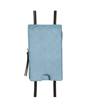 Ashya Bolo Nubuck Leather Crossbody Bag - Blue