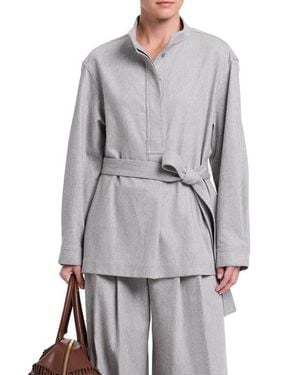 Twp Tamzin Cotton Blazer - Gray