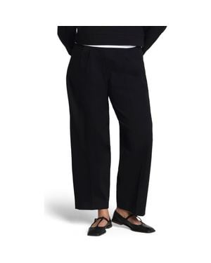 Spanx Ponte Pleated Tapered Pants - Black