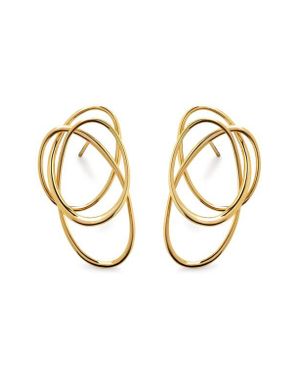Monica Vinader Nura Wrap Drop Earrings - Metallic