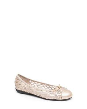 Paul Mayer Brandy Mesh Ballet Flat - Natural