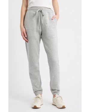 Rails Kingston Martini Embroidered Cotton Sweatpants - Gray