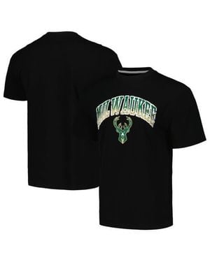 Stadium Essentials Milwaukee Bucks Terrace T-Shirt - Black