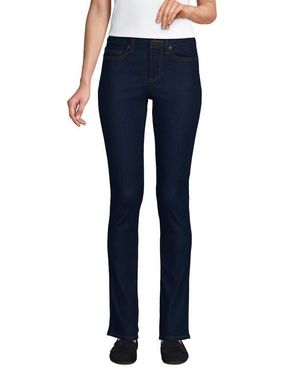 Lands' End Recover Denim Mid Rise Slim Leg Jeans - Blue