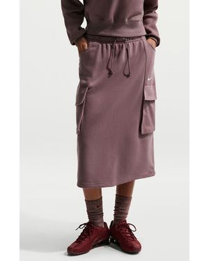 Nike Sportswear Phoenix Fleece Cargo Skirt - Purple