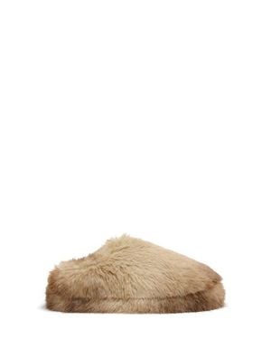 Apparis Misha Faux Fur Mule Slipper - Brown